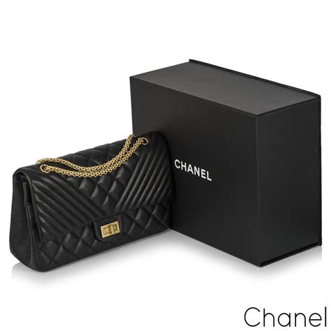 chanel 2.55 chevron flap bag|More.